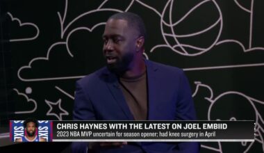 Haynes: "Sources relayed to me that [Joel Embiid] might make his preseason debut tomorrow as well against the Timberwolves... when he does return I am told he will be on a tight schedule. Just because he returns doesnt mean hes going to be an everyday available player"