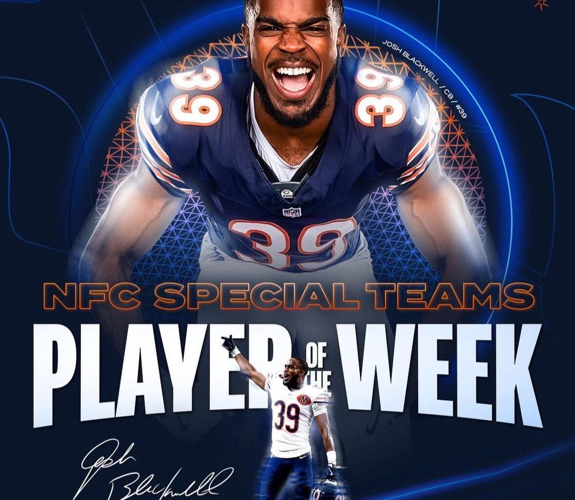 [@chicagobears] Your NFC special teams player of the week 🔥