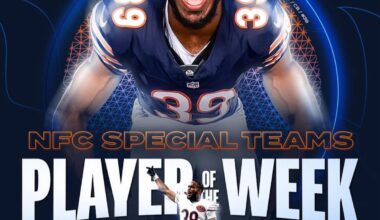 [@chicagobears] Your NFC special teams player of the week 🔥