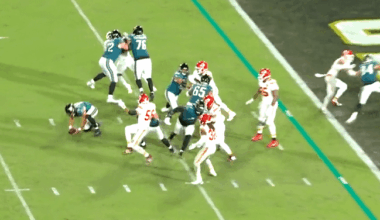 Just a picture of Chris Jones just standing there during the Trevor Lawrence fumble.