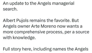 Latest update on Angels manager search