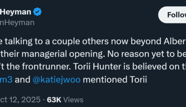 Angels talking to other candidates it seems