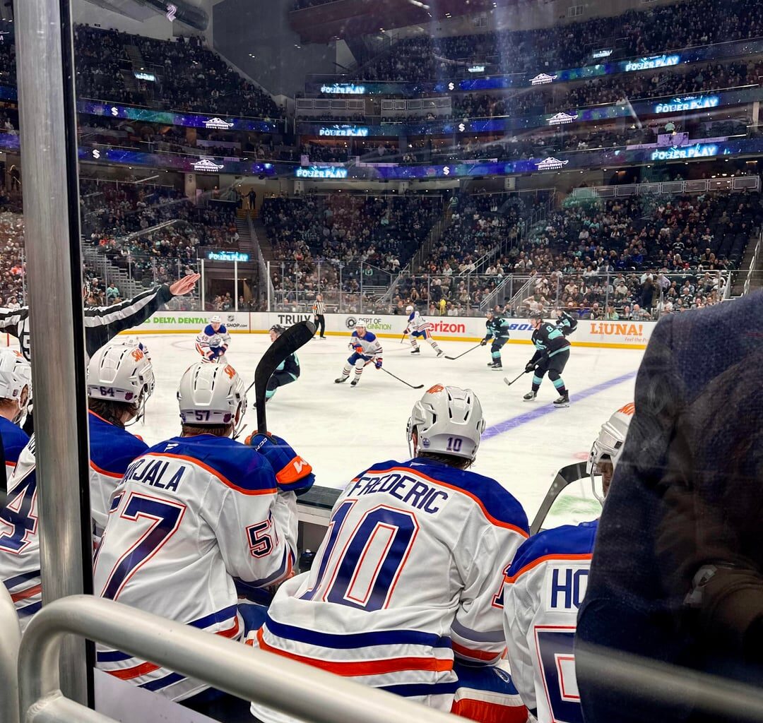 If your birthday’s during hockey season, you have to go to a Kraken game to celebrate. Those are the rules! 😂