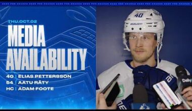 Canucks Media Availability October 2, 2025