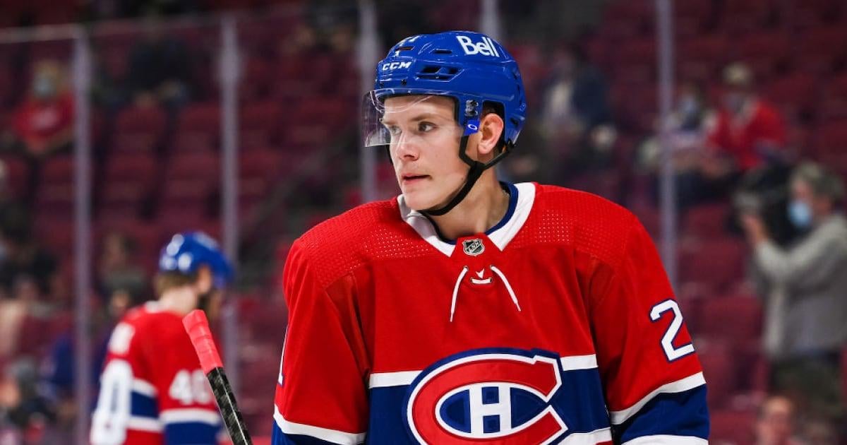 Montreal Canadiens’ Kaiden Guhle (lower body) out 4-6 weeks. Dach and Laine out tonight (day to day).