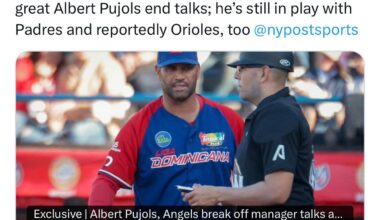 Angels end talks with Pujols for our next manager