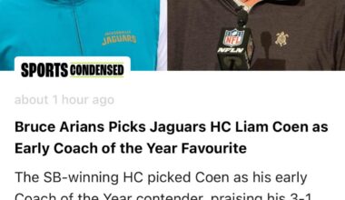 Bruce Arians Picks Jaguars HC Liam Coen as Early Coach of the Year Favourite