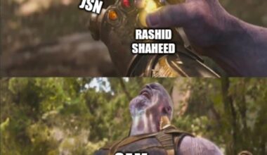 Sam Darnold after getting another weapon and seeing JSN getting triple teamed