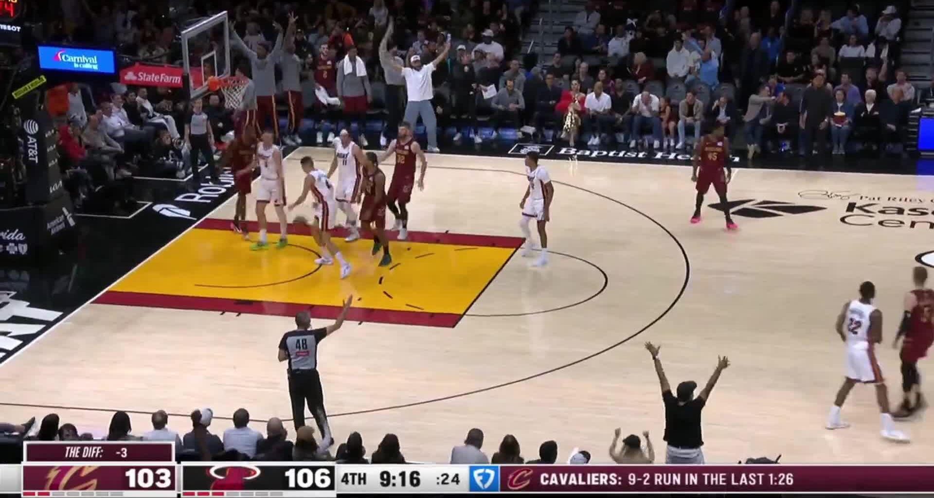 [Highlight] After starting 0-6 from downtown, Sam Merrill hits 4 threes on 4 straight possessions to tie the game