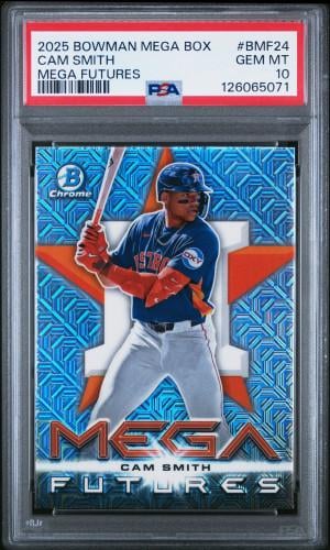 Check out 2025 Bowman Mega Box Mega Futures Cam Smith on My Card Post https://mycardpost.com/card-details/489023