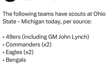 We’re at the Ohio State V Michigan game