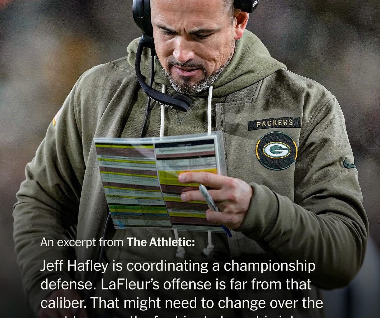 According to the Athletic, Matt LaFleur may be on the hot seat