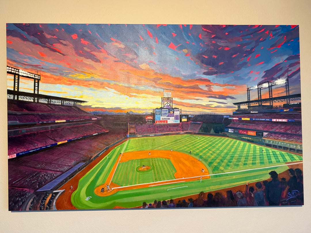 My mom painted this as a housewarming gift this summer