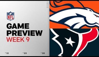 Pregame Thread: Denver Broncos (6-2) @ Houston Texans (3-4)