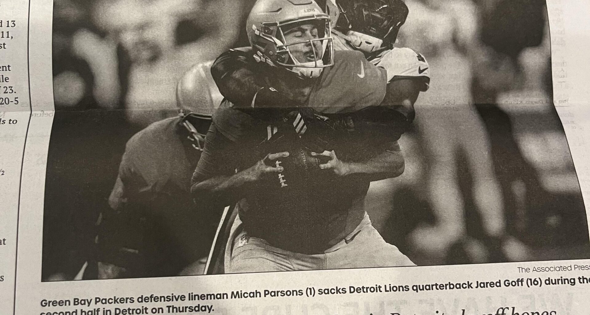 I live in Michigan and this was the front page of the sports section of my local paper.