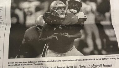 I live in Michigan and this was the front page of the sports section of my local paper.