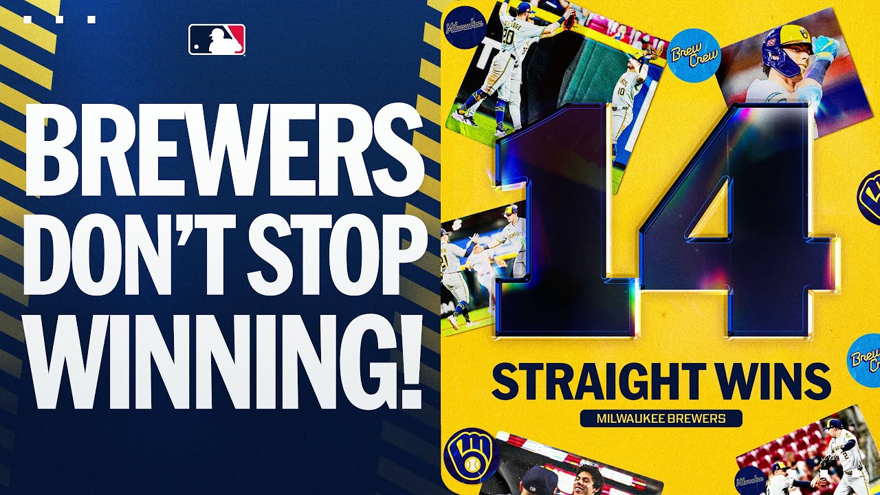 HIGHLIGHTS FROM ALL 14 WINS! | Brewers set FRANCHISE RECORD with 14-game win streak