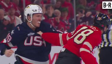 USA vs. Canada Starts With 3 Fights in the First 9 Seconds | 4 Nations Face-Off