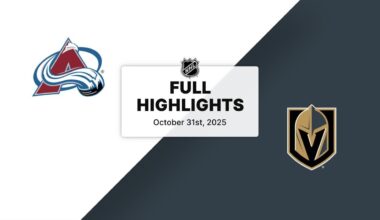 NHL Highlights | Avalanche vs. Golden Knights | October 31, 2025