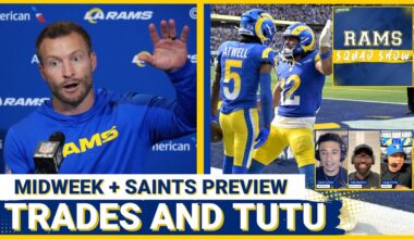 RAMS SQUAD SHOW: Rams TRADE Talk, Tutu Atwell INJURY FALLOUT, and PREDICTIONS vs New Orleans Saints!