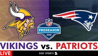 Vikings vs. Patriots Live Streaming Scoreboard, Free Play-By-Play, Highlights | NFL Preseason Week 2