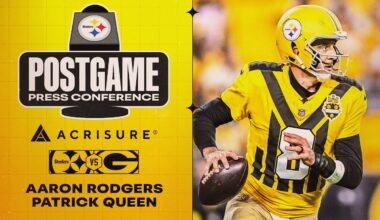 Rodgers & Queen Postgame Press Conference (Week 8 vs Green Bay Packers) | Pittsburgh Steelers