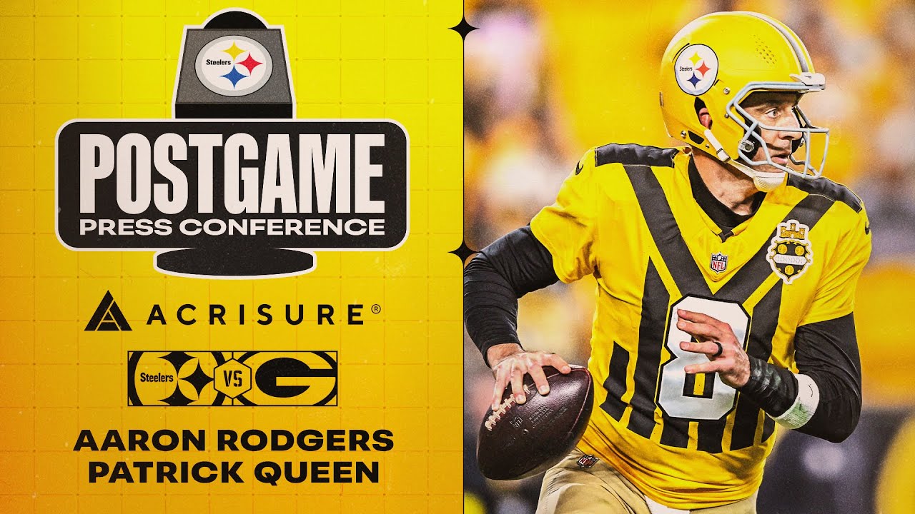 Rodgers & Queen Postgame Press Conference (Week 8 vs Green Bay Packers) | Pittsburgh Steelers