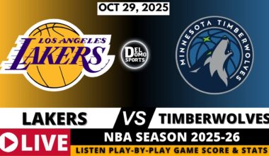 LOS ANGELES LAKERS VS MINNESOTA TIMBERWOLVES 🏀 NBA Game Score Play-by-Play - Oct 29, 2025