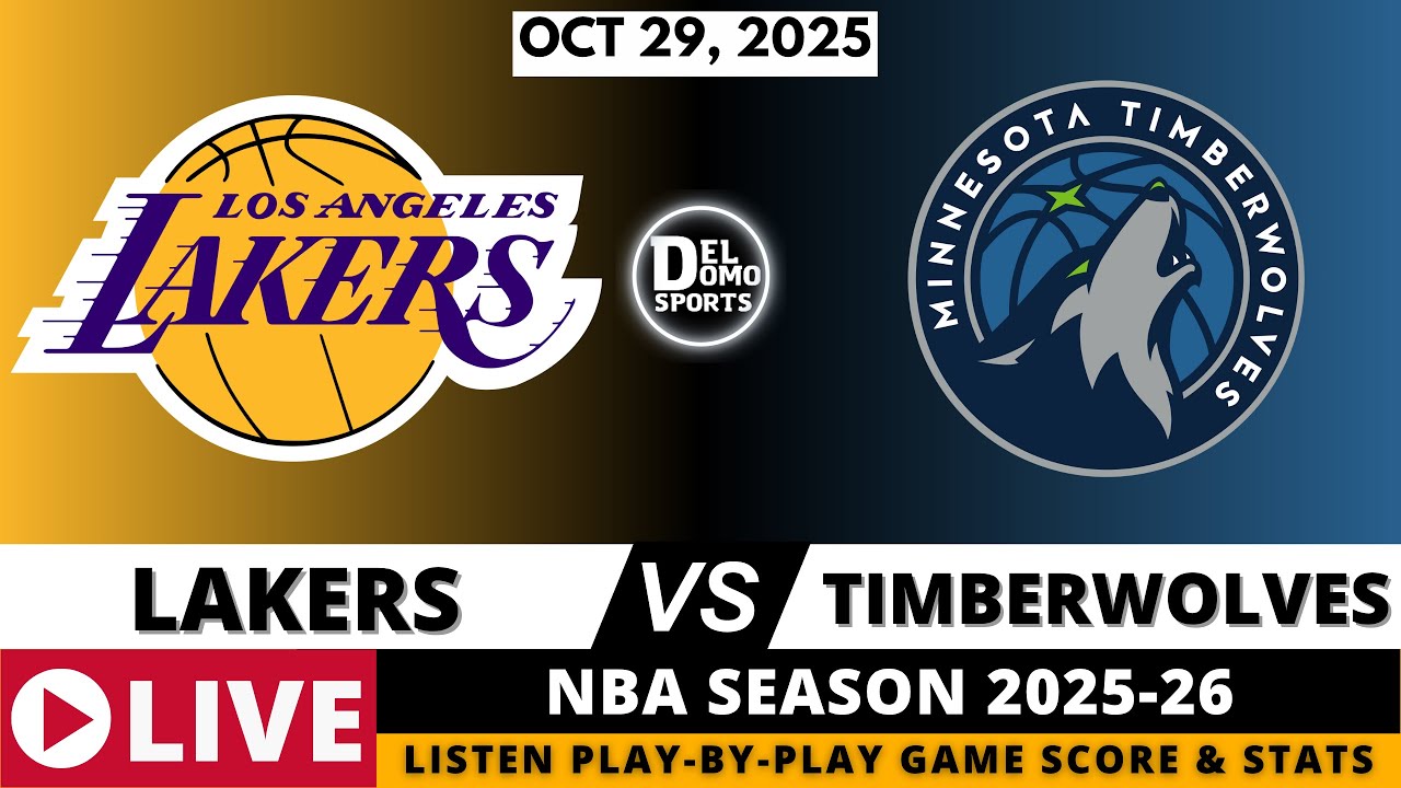 LOS ANGELES LAKERS VS MINNESOTA TIMBERWOLVES 🏀 NBA Game Score Play-by-Play - Oct 29, 2025