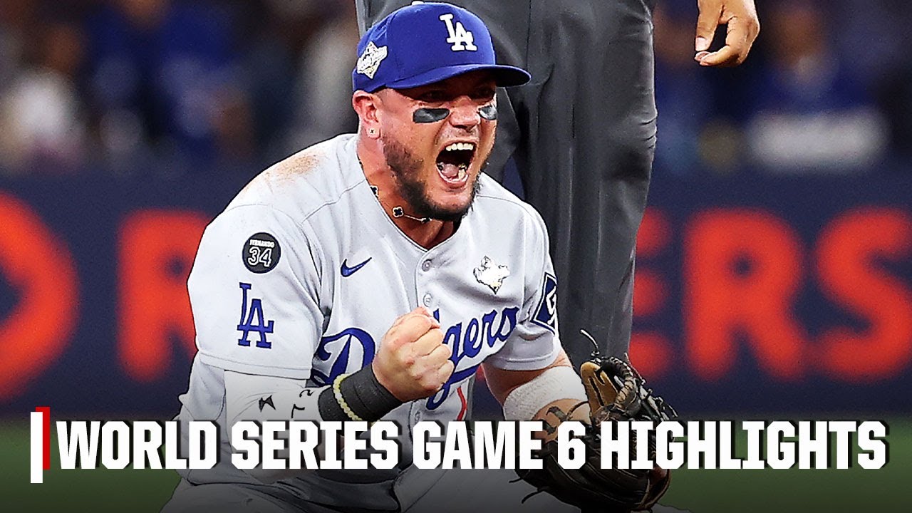 Dodgers-Blue Jays Game 6 Highlights ⚾️ 9th-inning DEAD BALL halts Toronto's comeback 🤯 | ESPN MLB