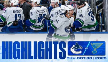 Game in 10 | Canucks at Blues Highlights (Oct 30, 2025)