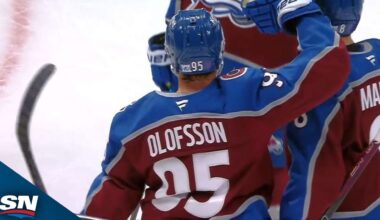 Avalanche's Victor Olofsson Notches Three Goals For First NHL Hat Trick