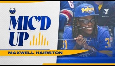 Buffalo Bills Rookie Maxwell Hairston Mic'd Up On The Glass At Buffalo Sabres Game!