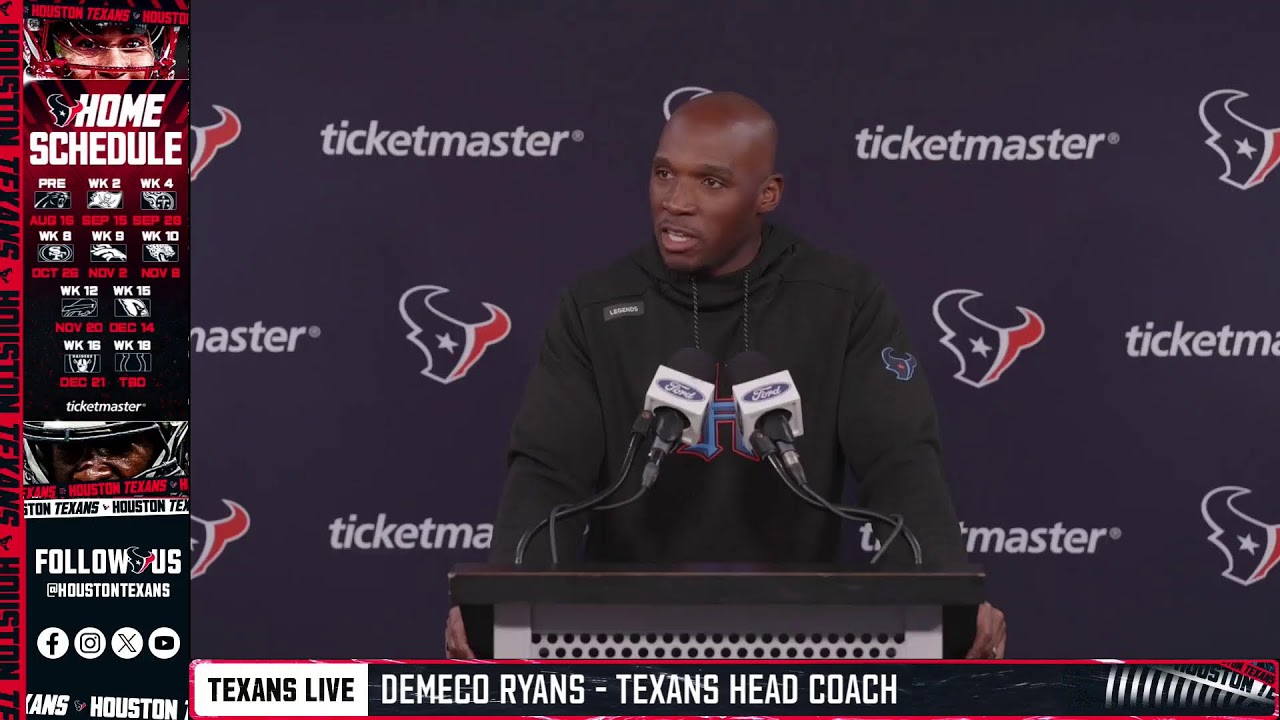 LIVE:  The Houston Texans address the media