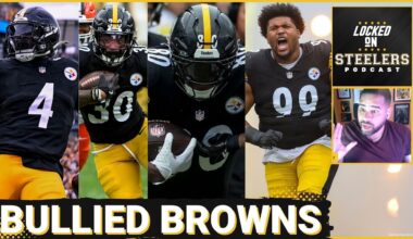 Steelers Bully Browns as O-Line Shuts Down Myles Garrett, Run Game Improves | Derrick Harmon Rising?