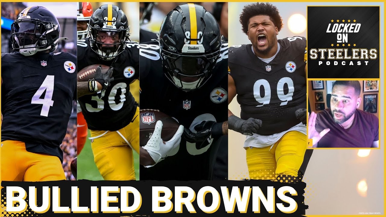 Steelers Bully Browns as O-Line Shuts Down Myles Garrett, Run Game Improves | Derrick Harmon Rising?