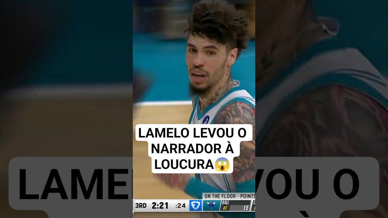 Salada de frango? LaMelo Ball fez o narrador dos Hornets ir à loucura! 🤣🥗 #shorts #nba