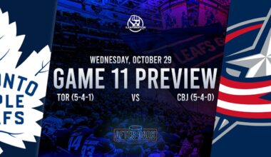 Toronto Maple Leafs vs Columbus Blue Jackets Game 11 Preview: Lineups, Goaltenders, & Best Bets