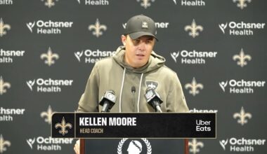 Kellen Moore recaps loss | Saints-Buccaneers Postgame | 2025 NFL Week 8