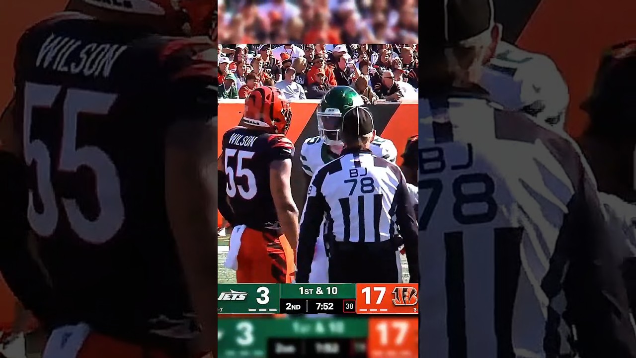 JETS 🟢 VS BENGALS 🐯 Week 8 showdown! 💥 Big plays, tough defense, nonstop action! 🏈🔥 #nfl #shorts