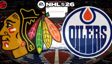 Chicago Blackhawks vs Edmonton Oilers Game 12 NHL 26 (SIM)