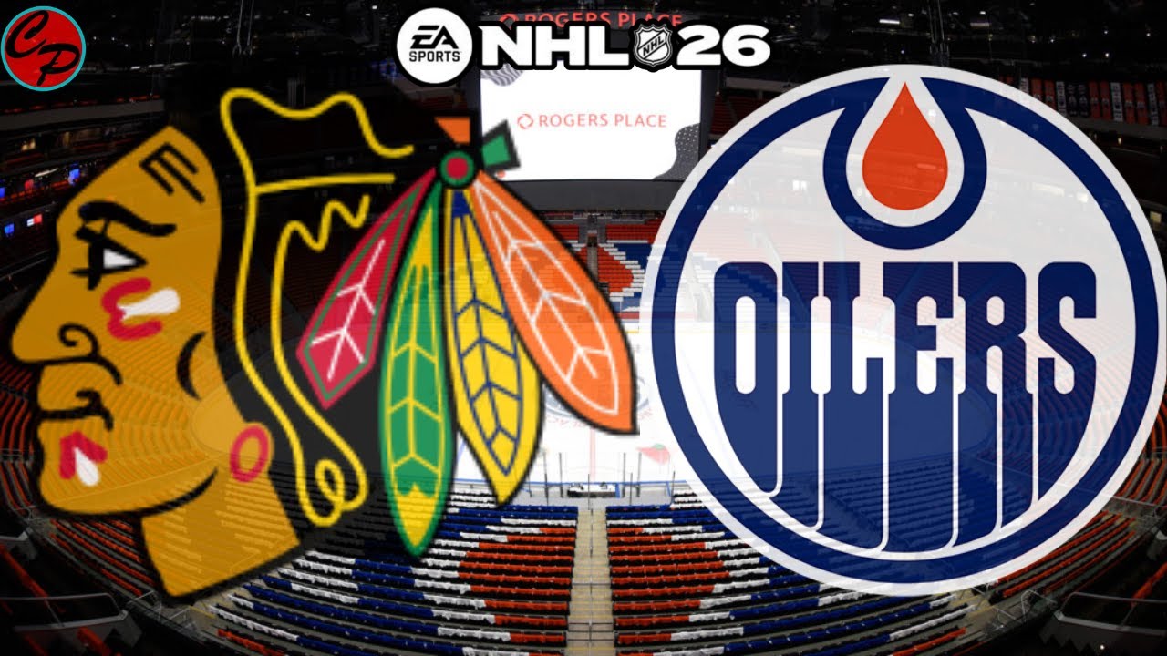 Chicago Blackhawks vs Edmonton Oilers Game 12 NHL 26 (SIM)