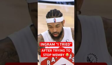 Brandon Ingram after trying to stop Victor Wembanyama 😂 #shorts