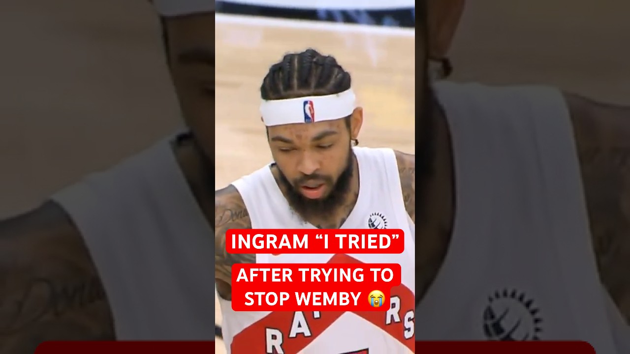Brandon Ingram after trying to stop Victor Wembanyama 😂 #shorts