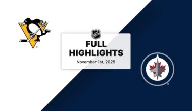NHL Highlights | Penguins vs. Jets | November 01, 2025