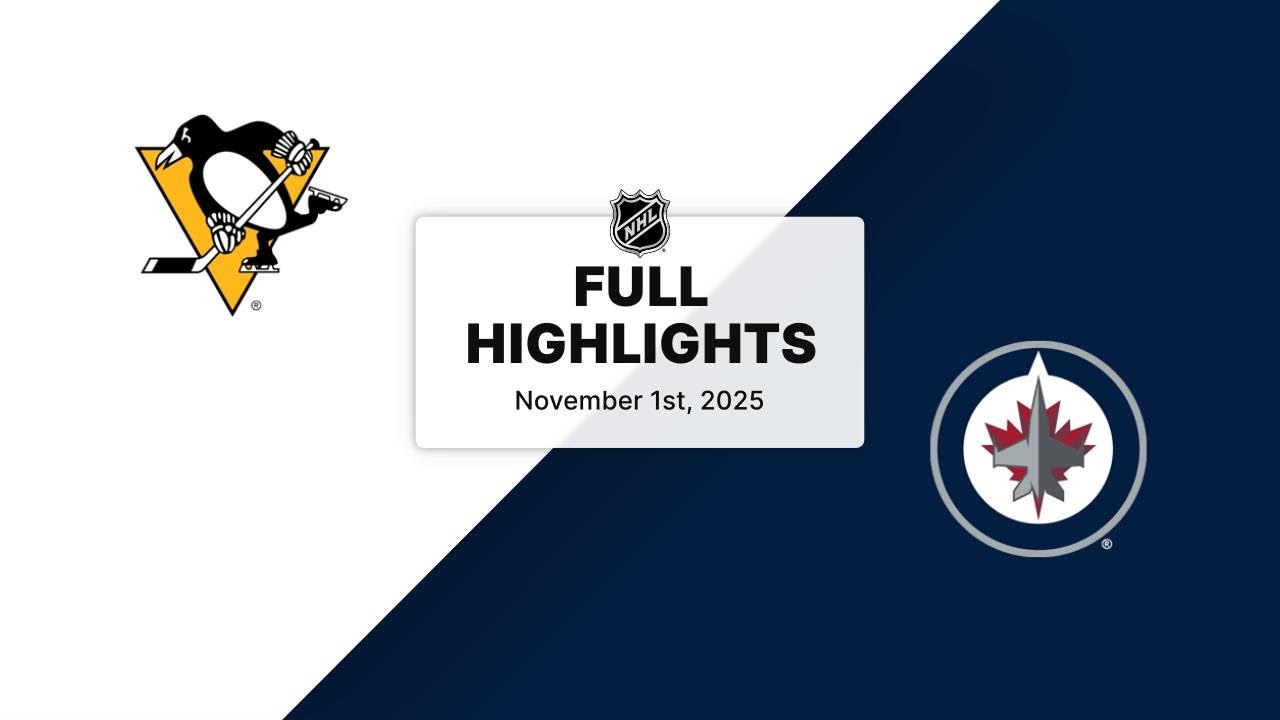 NHL Highlights | Penguins vs. Jets | November 01, 2025