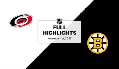 NHL Highlights | Hurricanes vs. Bruins | November 01, 2025