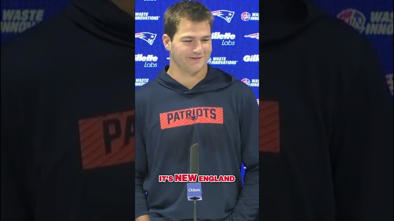 It's football weather in New England 😉 #shorts #drakemaye #patriots #nfl