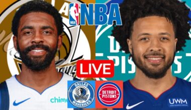 LIVE: DALLAS MAVERICKS vs DETROIT PISTONS | NBA | PLAY BY PLAY | SCOREBOARD