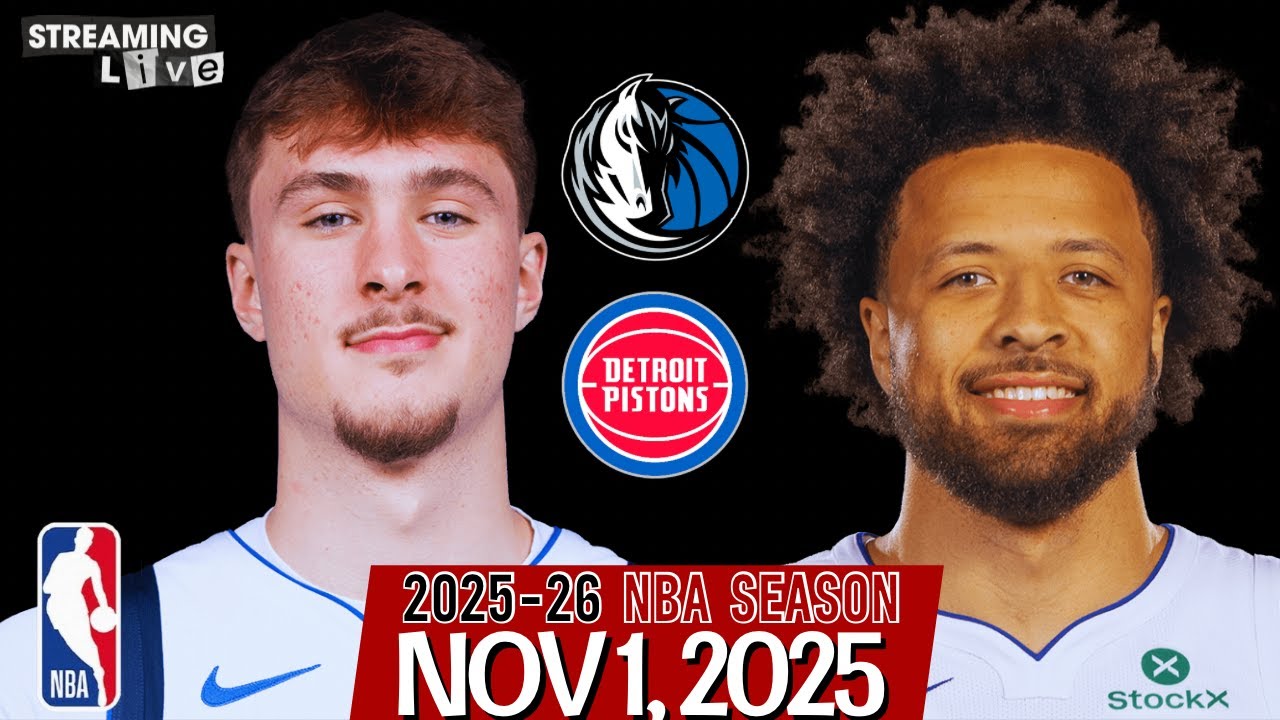 (LIVE) Cade Cunningham vs Cooper Flagg | Dallas Mavericks vs Detroit Pistons NBA Live Stream